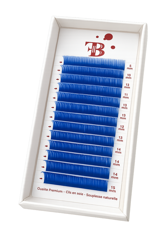 Extensions De Cils - Cils bleus 0,07D