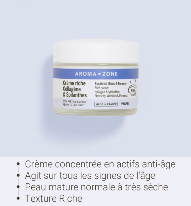 Crème riche vegan Collagène & Spilanthes