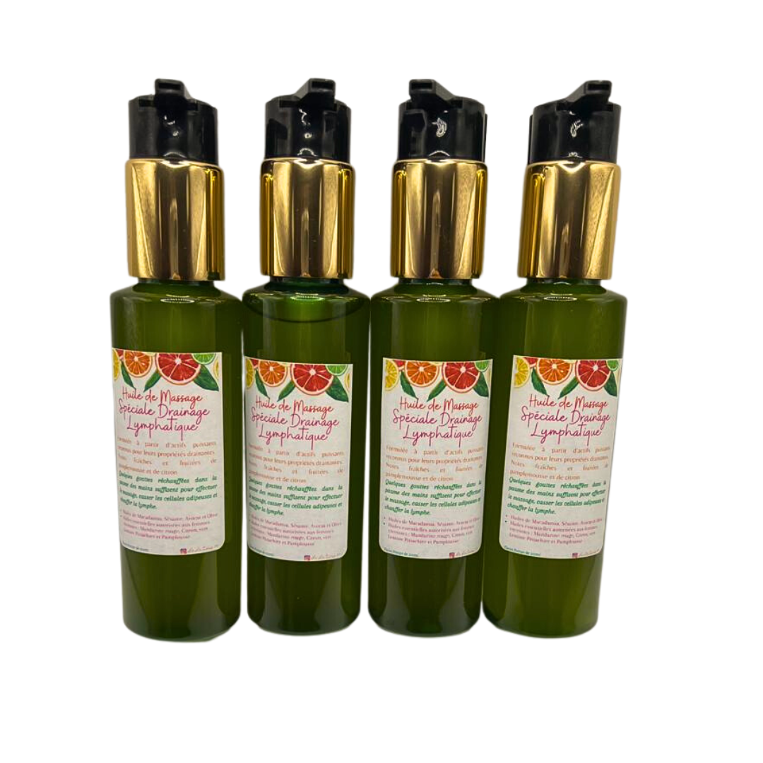 Huile de Massage Spéciale Drainage Lymphatique