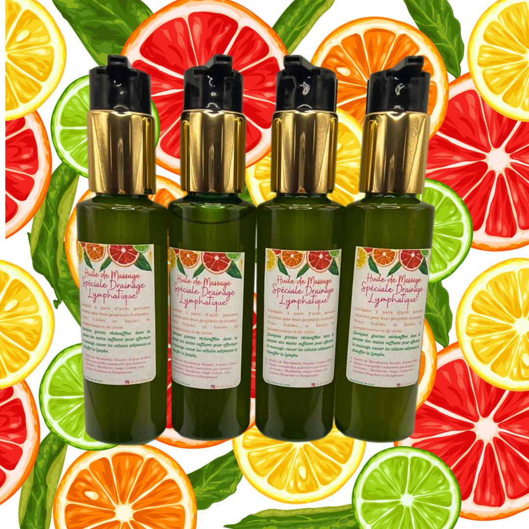 Huile de Massage Spéciale Drainage Lymphatique