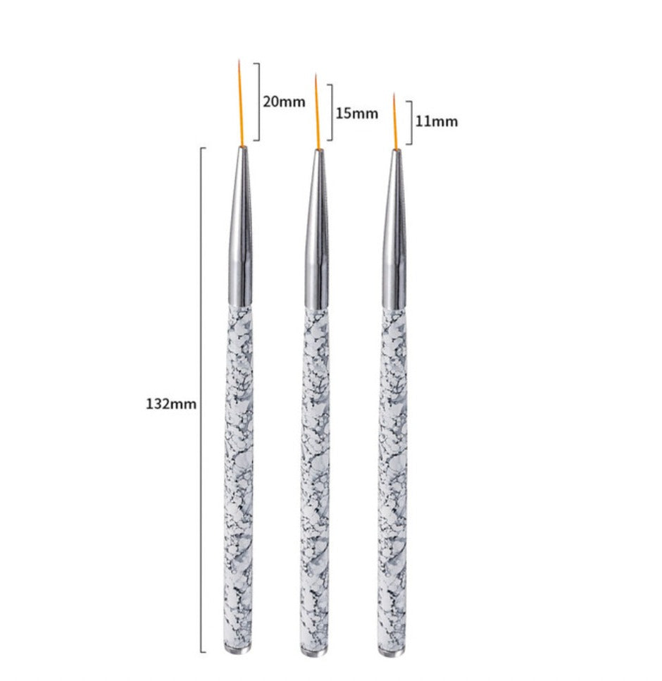 Lot de 3 Pinceaux Liners