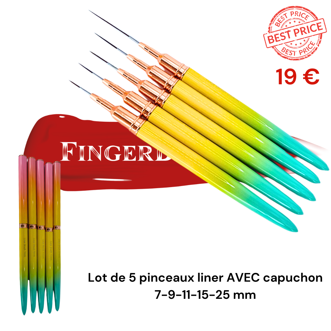 Lot 5 pinceaux Liner