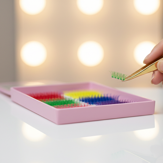 Cils clusters de couleur