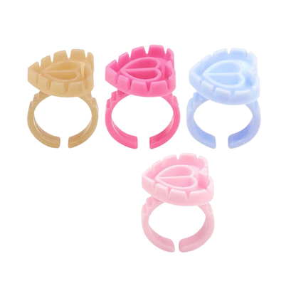 Bague coeur extensions de cils