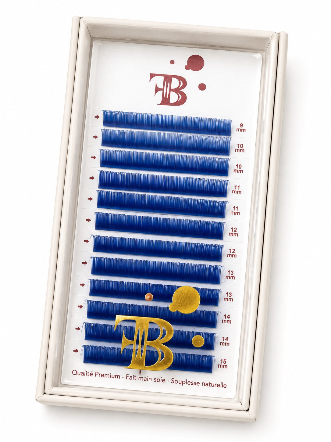 Extensions De Cils - Cils bleus 0,07D