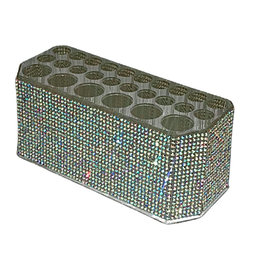 Support pinceaux strass