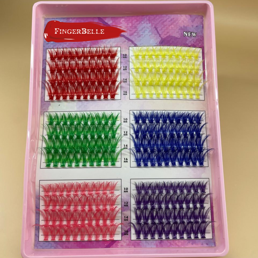 Cils clusters de couleur