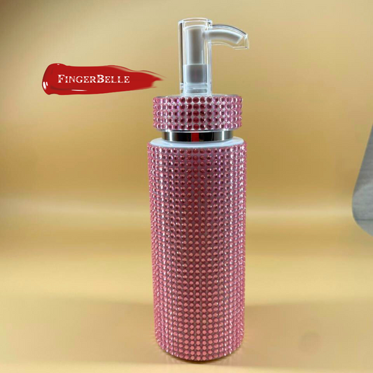 Flacon pompe- strass rose