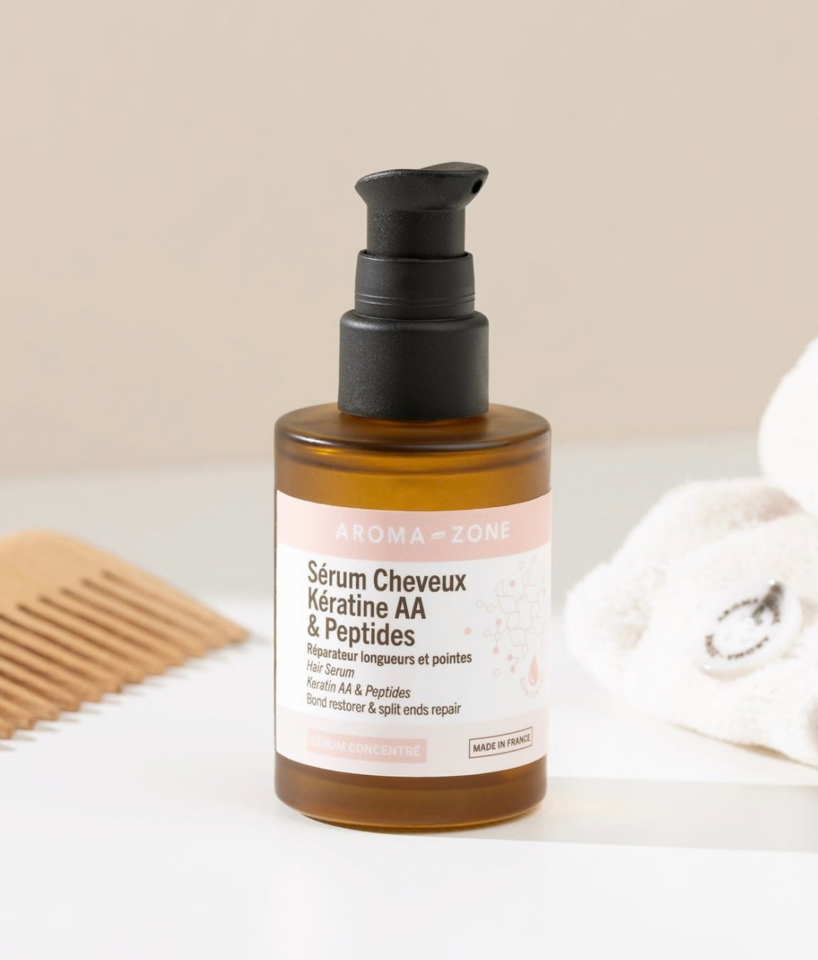 Sérum cheveux kératine AA & peptides