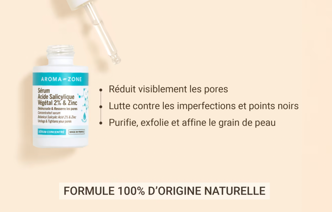 Sérum concentré Acide Salicylique 2% & Zinc
