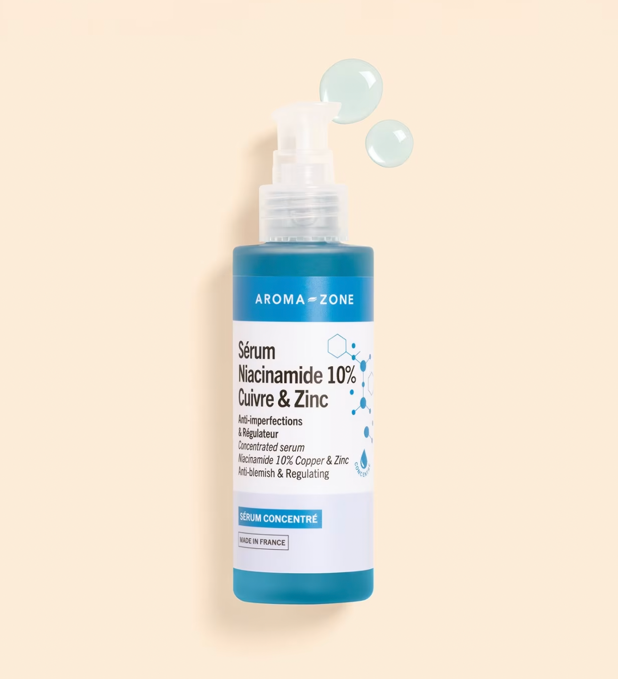 Sérum concentré Niacinamide 10%, Cuivre & Zinc- Grand format