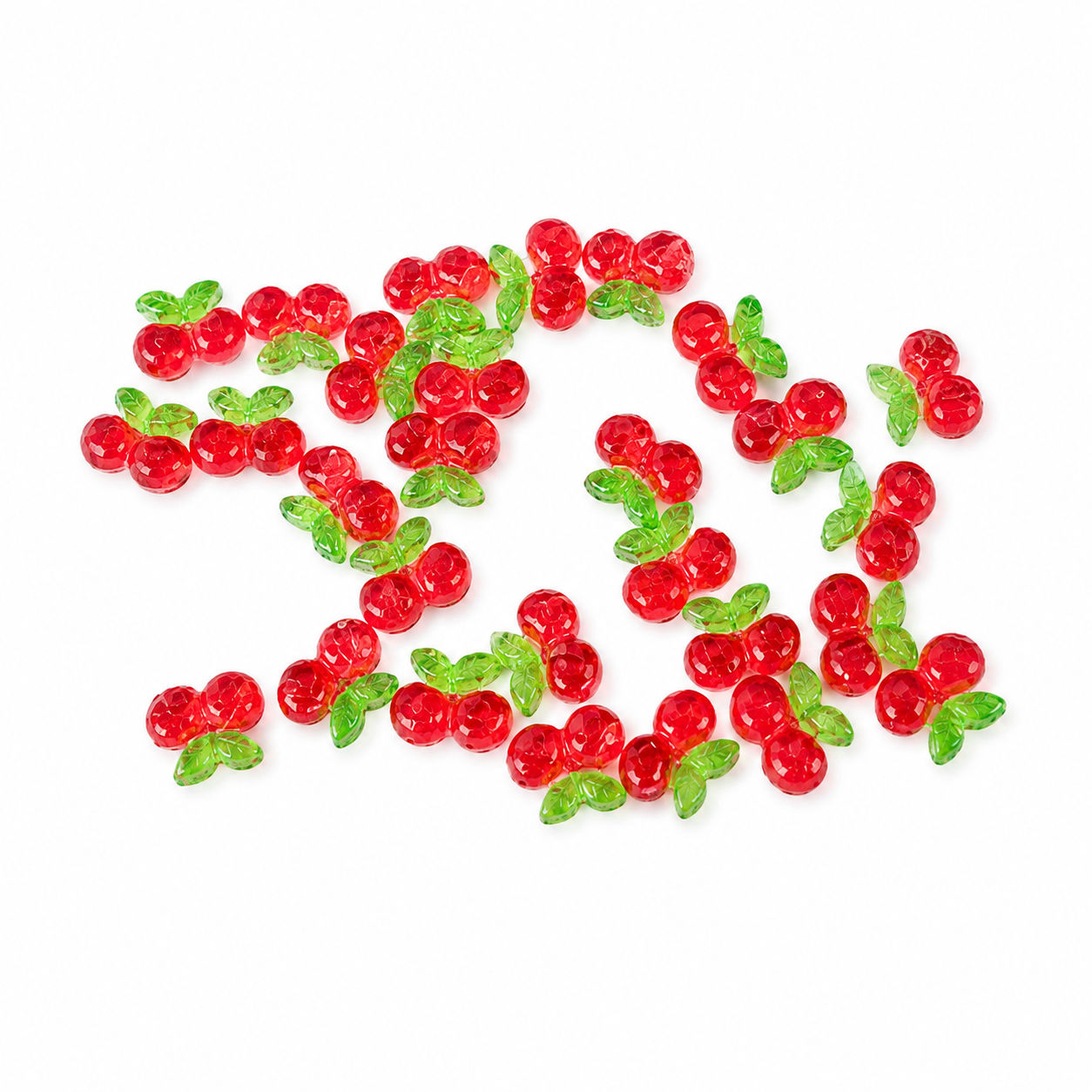 Bijoux cerises résine