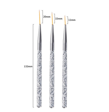 Lot de 3 Pinceaux Liners