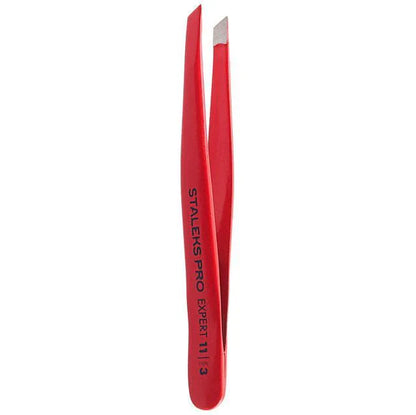 Expert 11 Type 3r Eyebrow Tweezers Wide Slant Red TE-11/3r