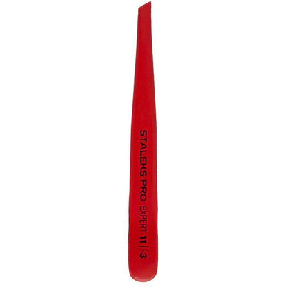 Expert 11 Type 3r Eyebrow Tweezers Wide Slant Red TE-11/3r