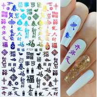 Symboles Chinois Multicolore