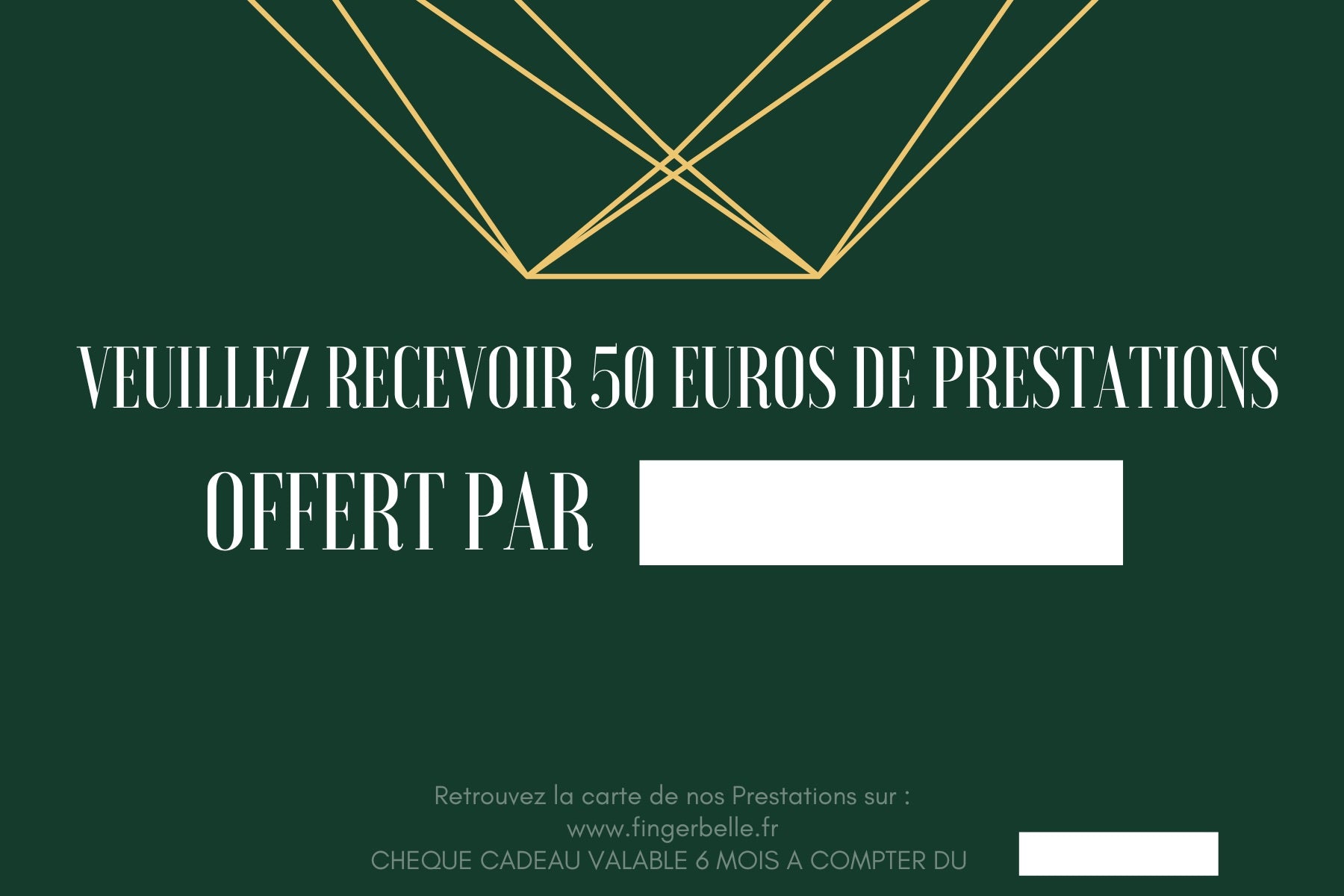 Carte Cadeau FingerBelle
