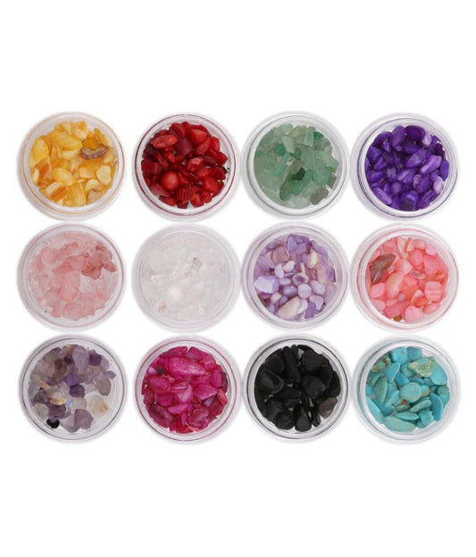 Lot De 12 Petites Pierres Nail Art