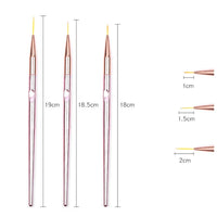 Lot de 3 Pinceaux Liners